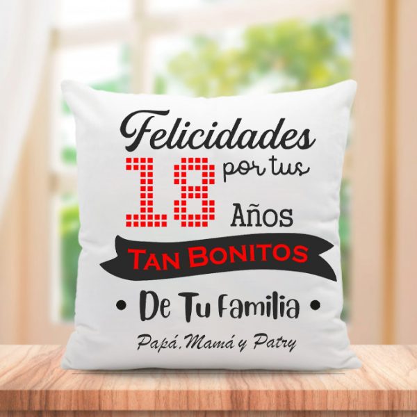 Cojín personalizado, cumpleaños, tus años tan bonitos