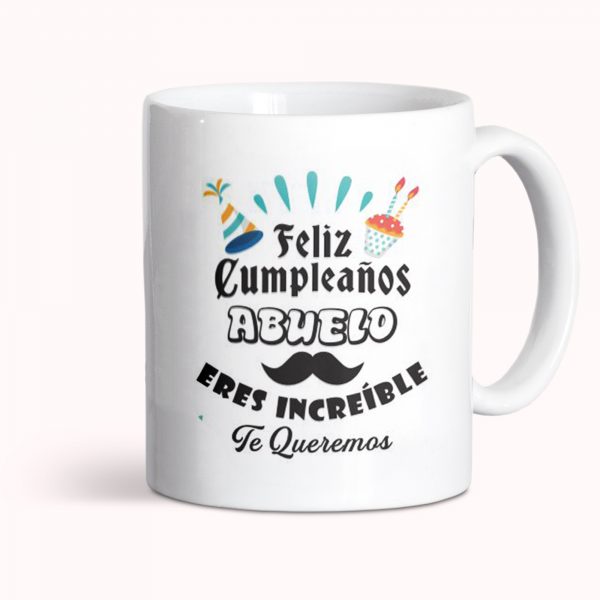 Taza de cerámica, cumpleaños, eres increíble