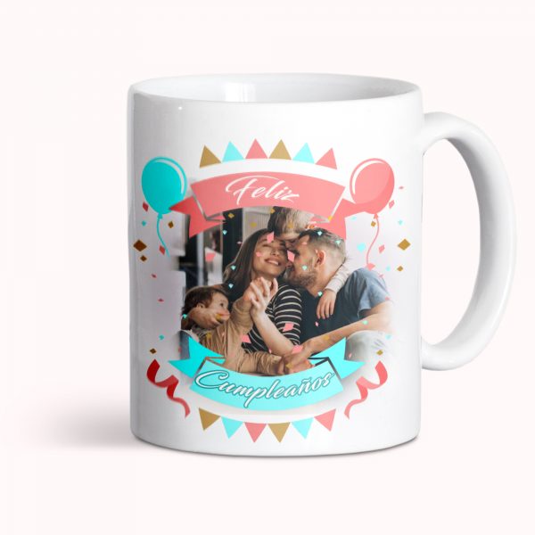 Taza de cerámica personalizada, cumpleaños, Feliz cumpleaños foto