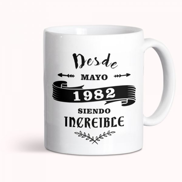 Taza de cerámica personalizada, cumpleaños, Siendo increible