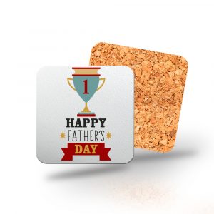 Posavasos de madera cuadrado, Día del padre, Happy father's day, champions