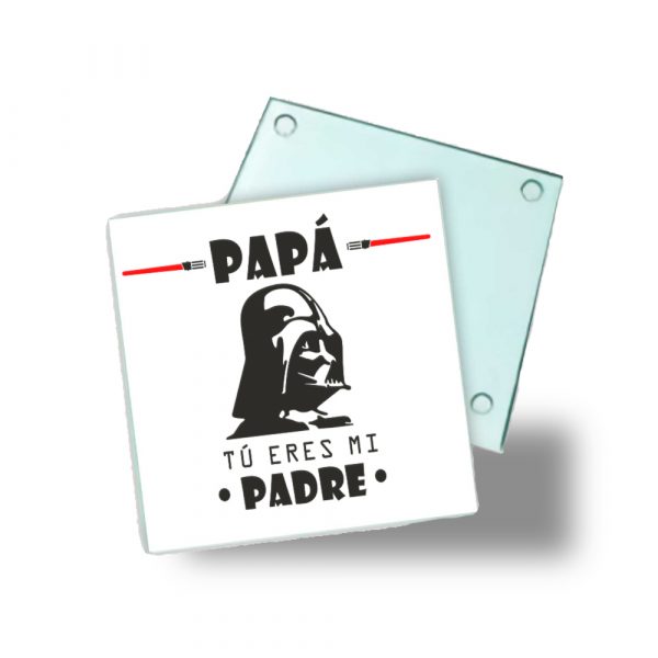Posavasos de cristal para papá, tú eres mi padre