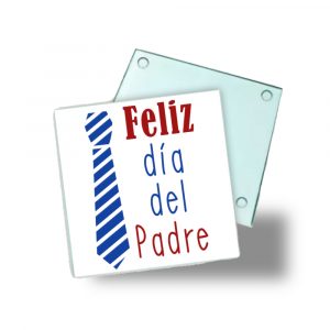 Posavasos de cristal para papá, Feliz día del padre, corbata