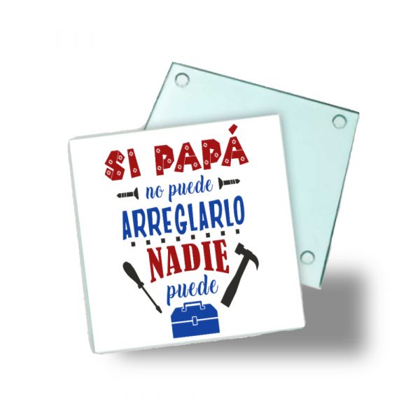 Posavasos de cristal para papá, nadie puede