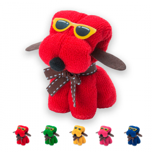 Toalla microfibra divertida perro varios colores Ref: 4513