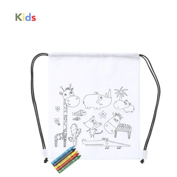 Mochila de tela con pintura para colorear - Imagen 2