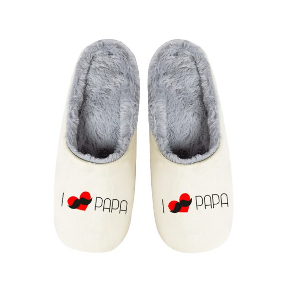 Pantuflas / Zapatillas de casa, día del padre, i love papa 02
