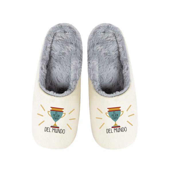 Pantuflas / Zapatillas de casa, día del padre, el mejor papá del mundo