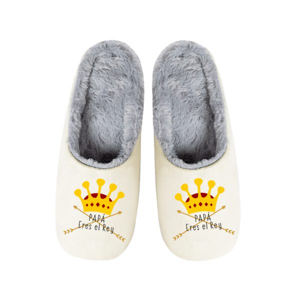 Pantuflas / Zapatillas de casa, día del padre, eres el rey