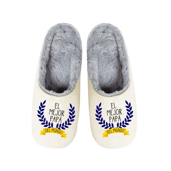 Pantuflas / Zapatillas de casa, día del padre, el mejor papá del mundo