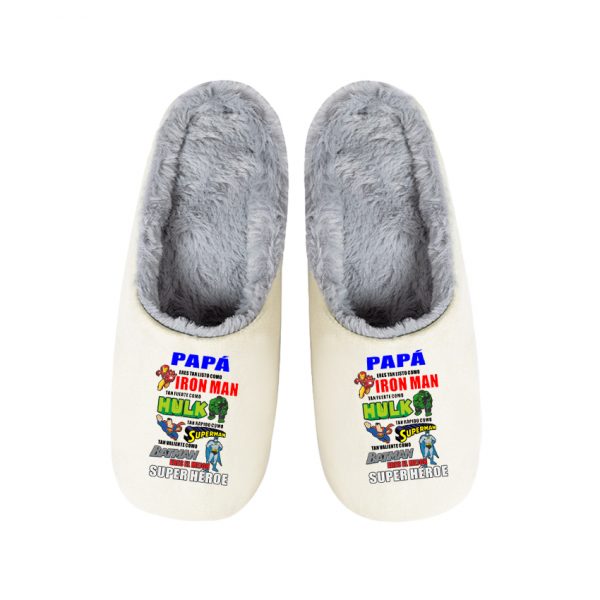 Pantuflas / Zapatillas de casa, día del padre, papá superhéroes