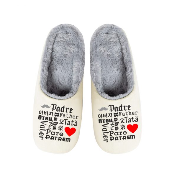Pantuflas / Zapatillas de casa, día del padre, padre idiomas