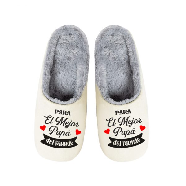 Pantuflas / Zapatillas de casa, día del padre, para el mejor papá del mundo