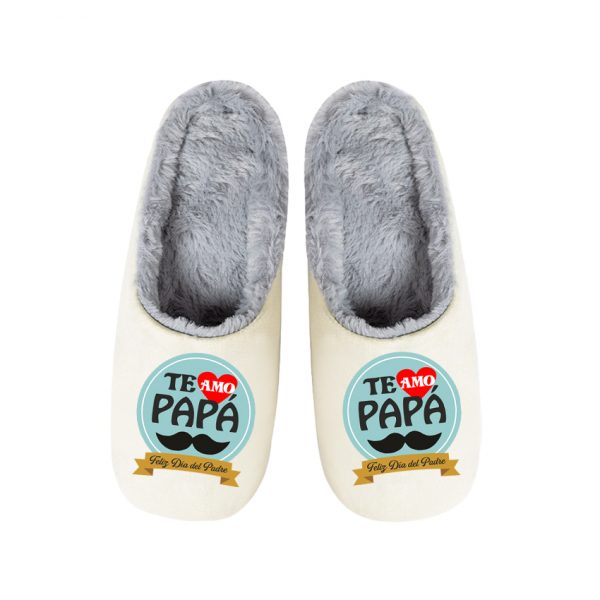 Pantuflas / Zapatillas de casa, día del padre, te amo papá