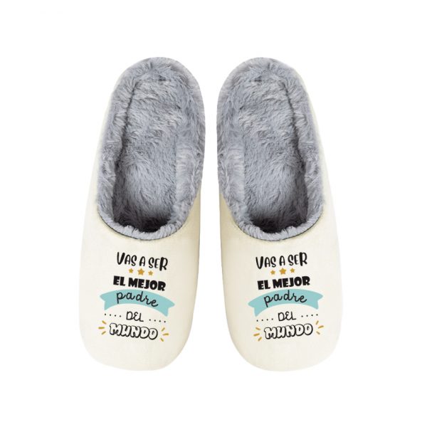 Pantuflas / Zapatillas de casa, día del padre, vas a ser el mejor padre del mundo