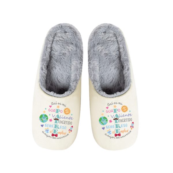 Pantuflas / Zapatillas de casa, día del padre, así es mi padre