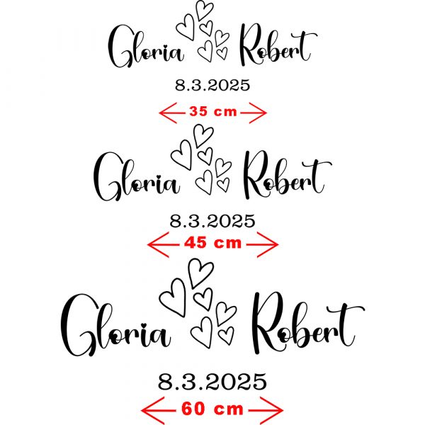 Pegatina boda, personalizada - Imagen 3