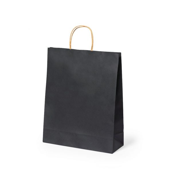 Bolsa papel negro 25x31cm