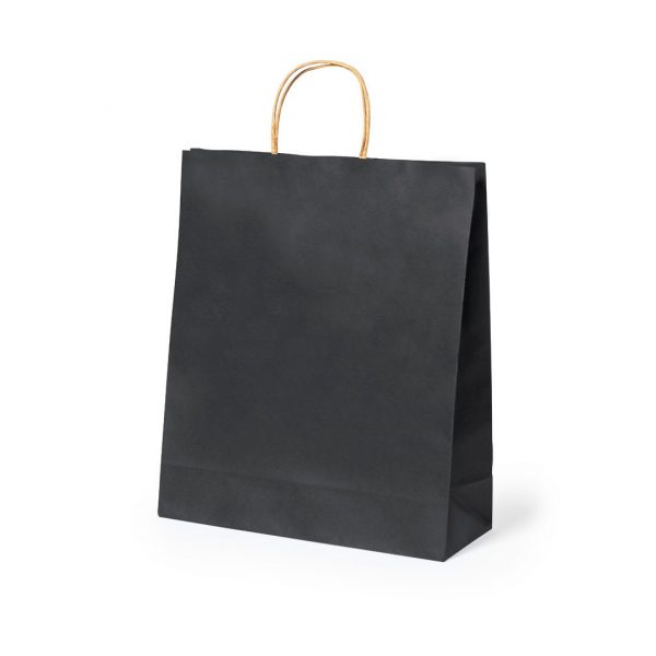 Bolsa papel negro 32x40cm
