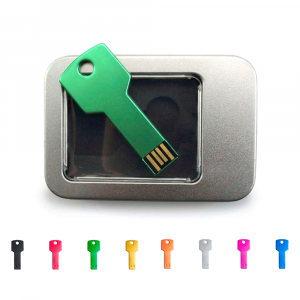 Memoria USB Pendrive metalico llavero varios colores 16GB Ref.:5846