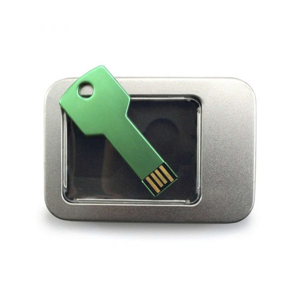Memoria USB Pendrive metalico llavero varios colores 16GB, ref.:5846