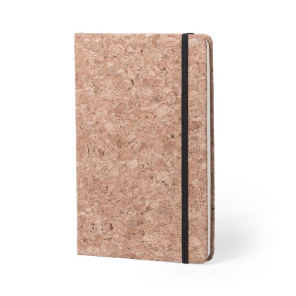 Libreta bloc notas tamaño A5, tapa dura corcho, Ref.:5980
