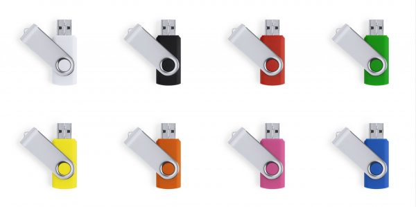 Memoria USB Pendrive de colores carcasa metal 32GB, Ref.:6052