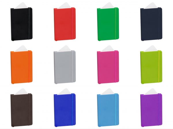 Libreta bloc notas tamaño A6, tapa dura polipiel varios colores, Ref.:3393 - Imagen 2