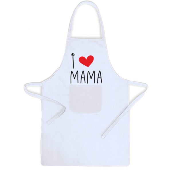 Delantal, Día de la Madre, i love mama