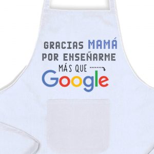 Delantal, Día de la Madre, gracias por enseñarme más
