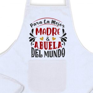 Delantal, Día de la Madre, la mejor madre y abuela del mundo