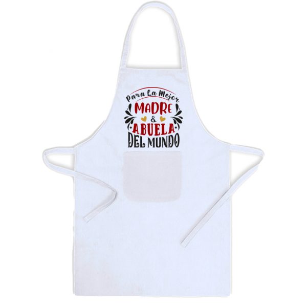 Delantal, Día de la Madre, la mejor madre y abuela del mundo