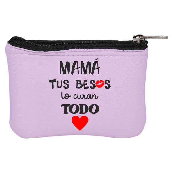 Monedero de neopreno, Día de la madre, tus besos lo curan todo