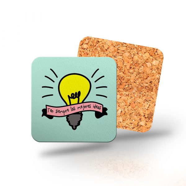 Posavasos de madera cuadrado, tengo siempre las mejores ideas