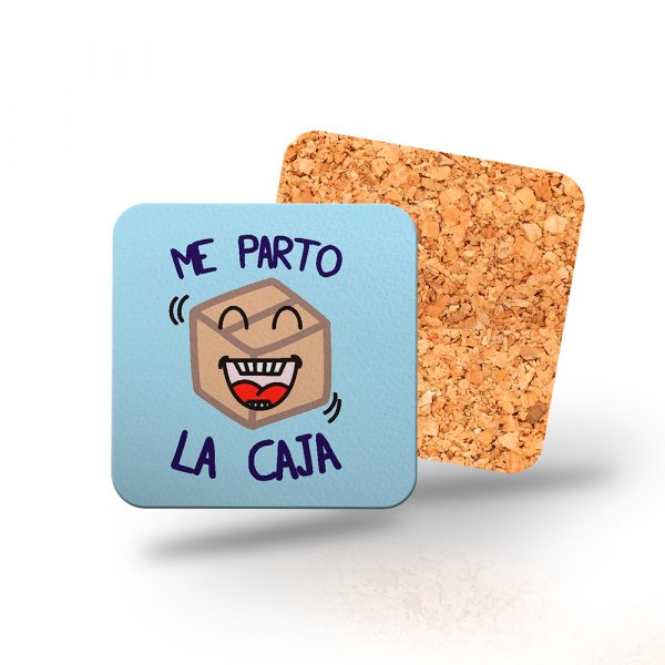 Posavasos de madera cuadrado, me parto la caja