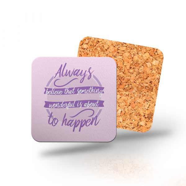 Posavasos de madera cuadrado, Always