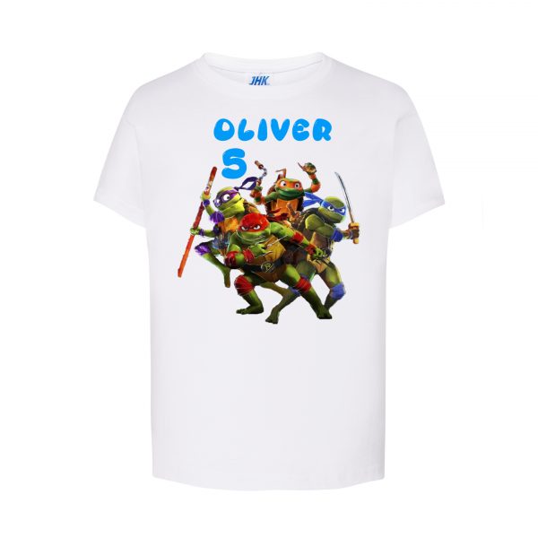 Camiseta de algodón, Tortuga Ninja, personalizada