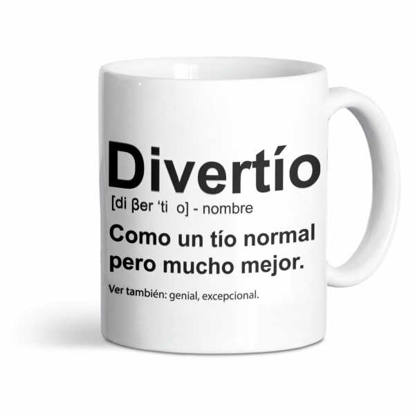 Taza de cerámica, para tío, Divertío