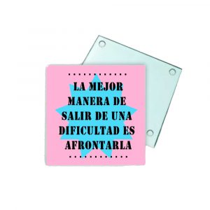 Posavasos de cristal, afrontar la dificultad