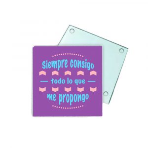 Posavasos de cristal, consigo lo que me propongo