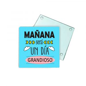 Posavasos de cristal, será un día grandioso