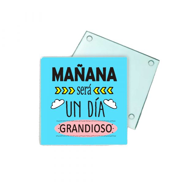 Posavasos de cristal, será un día grandioso