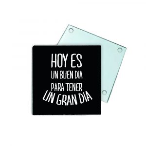 Posavasos de cristal, para tener un gran día