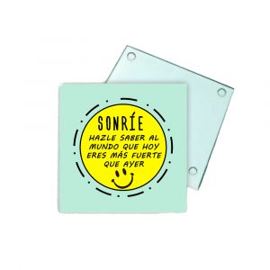 Posavasos de cristal, Sonríe