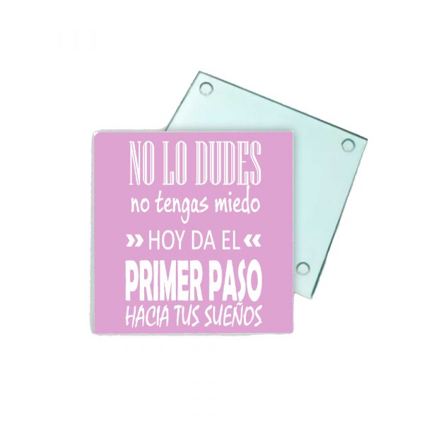 Posavasos de cristal, hoy da el primer paso