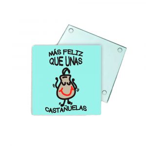 Posavasos de cristal, más feliz que unas castañuelas