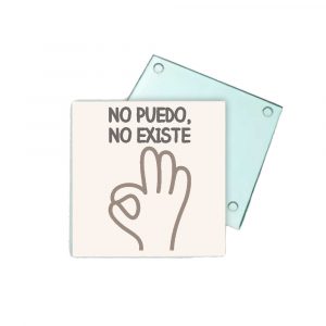 Posavasos de cristal, no puedo, no existe