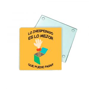 Posavasos de cristal, lo insesperado
