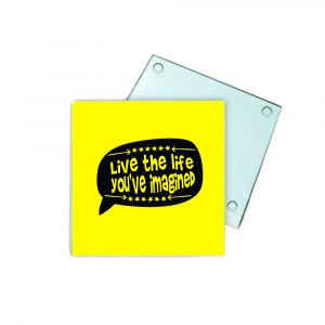 Posavasos de cristal, live the life