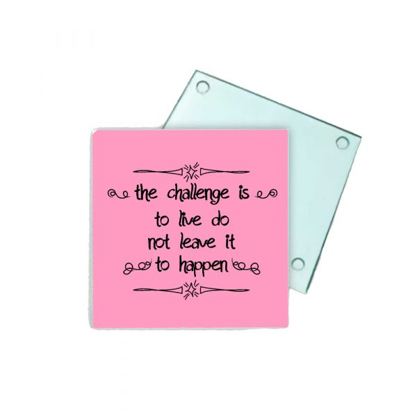Posavasos de cristal, the challenge